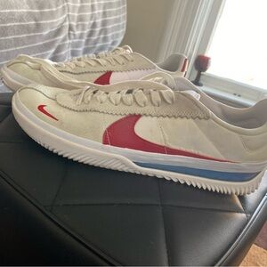 Nike Red and White Sneakers